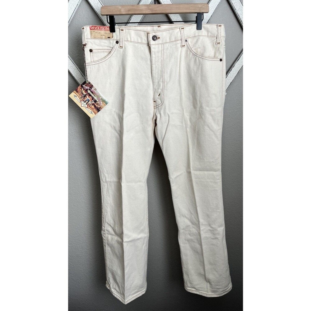 NWT! Deadstock Vtg 1980's Levi's For Men 38X30 Two Horse Jeans Leather Tab